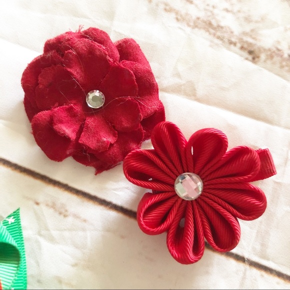 Girls Christmas Bows - Picture 4 of 4